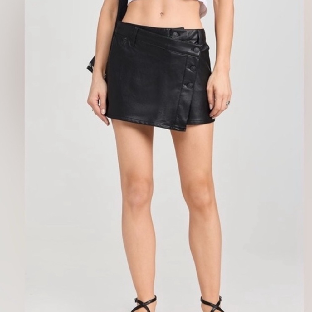 Free People Black Asymmetrical Skirt